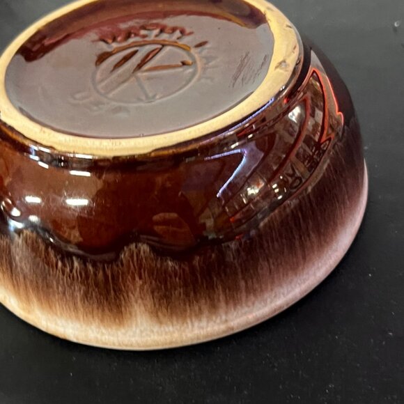 Vintage Kathy Kale 5 1/2" Brown Drip Cereal Fruit Dessert Soup Bowl (GS2) - Picture 4 of 4